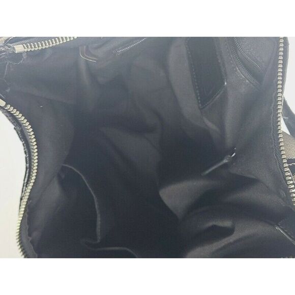 Coach Signature Stripe Hobo Convertible Shoulder Bag/Cross body Tan Black - Picture 8 of 8